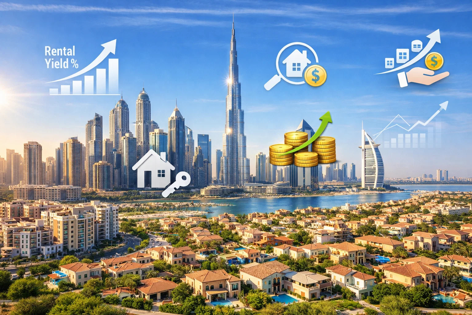 Dubai Rental Yield by Area: Where to Invest in 2026 | Banke International Properties